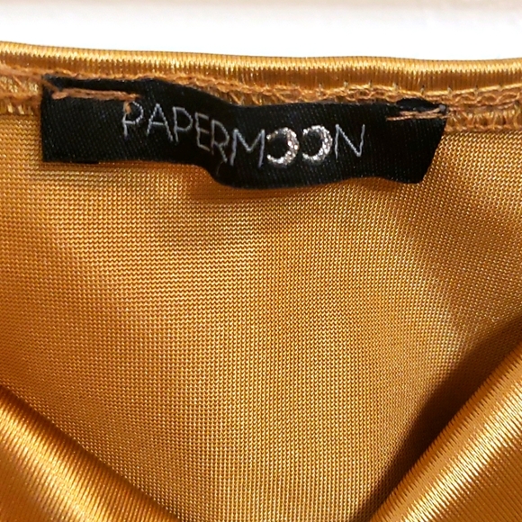 Papermoon gold crop top - Picture 6 of 9